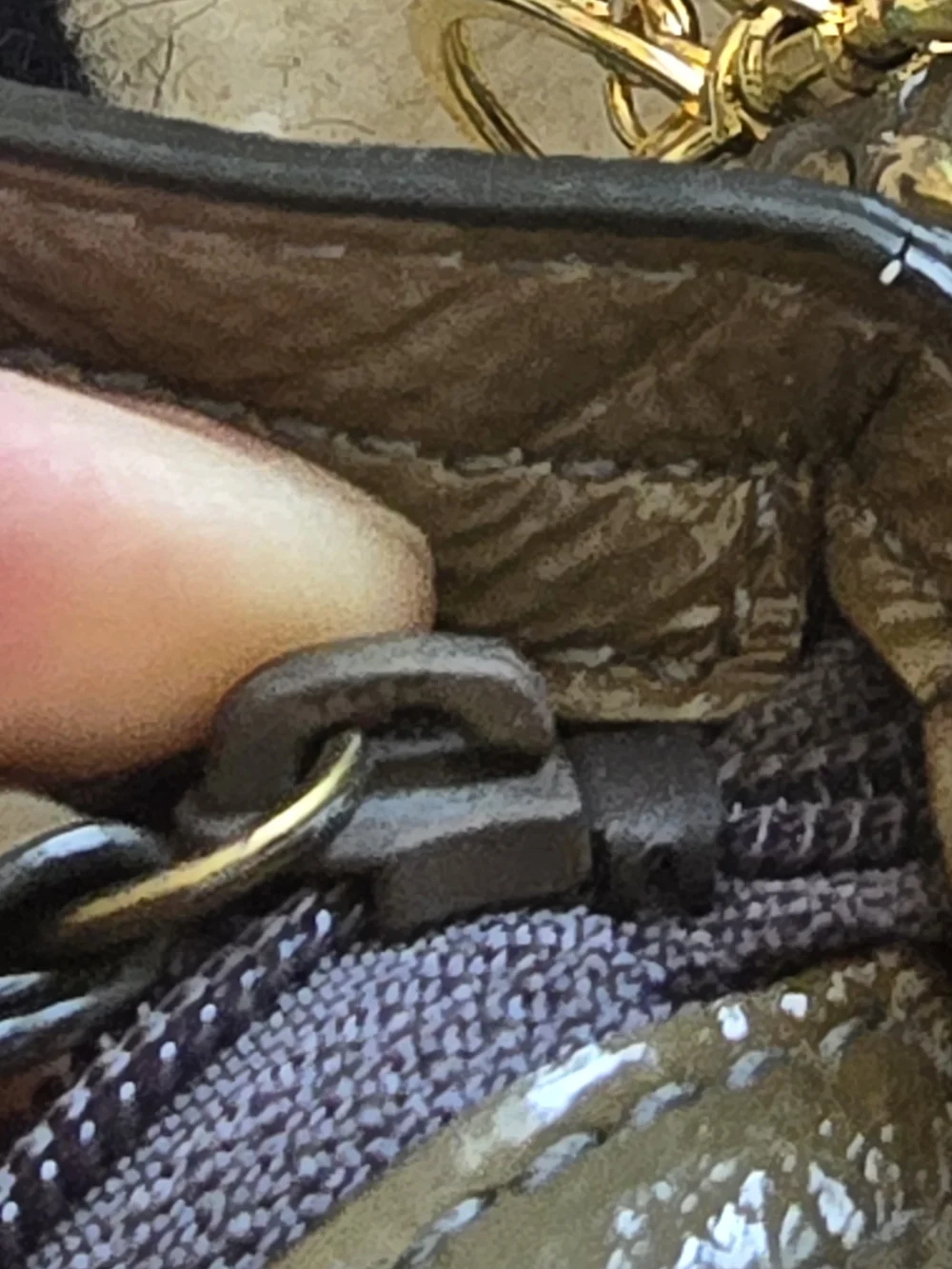 Authentic Coach Zoe Y2K Olive Green Mini Bag W/Cherry Charm